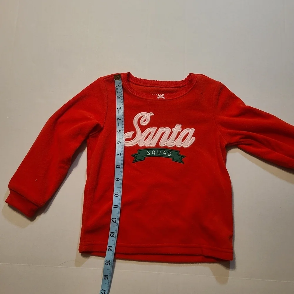 Carter's Festive Cute & Adorable Red and Pink Santa Pajama Set NWT 2T